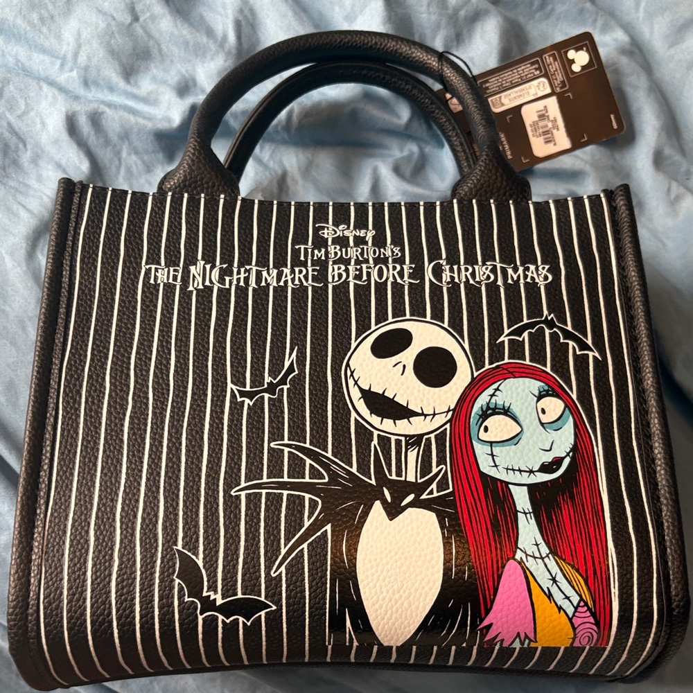 Disney Black and White Nightmare Before Christmas Tote